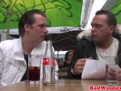 Real Amsterdam hooker cock slaps tourist Thumb