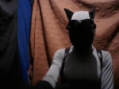 Black Zentai Batgirl cosplay (Cosplay scene only) Thumb
