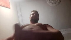 Russian man jerks off with dirty talk and cums right in the camera Thumb