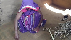 Husband enjoyed full masti with wife in purple saree real Indian sex video real desi pussy Thumb