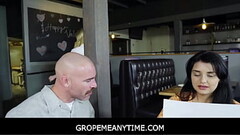 GropeMeAnytime - Freeuse Waitress Is Anytime Sex For Her Favorite Customers - Kenzie Anne, Leda Lotharia Thumb