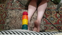 Sasha Earth hot solo anal sex jumping on dildo Thumb