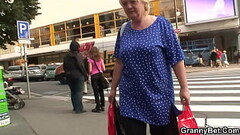 Huge boobs blonde granny pleases young stranger Thumb