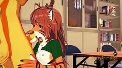 Furry Futanari Hentai 3D - Dog Futanari and Tiger Girl blowjob and fucked with creampie - Anime Manga Japanese Yiff Cartoon  Porn Thumb