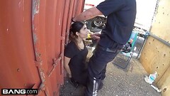 Screw the Cops - Latina bad girl caught sucking a cops dick Thumb