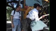 Schoolbusdriver Girl get fuck for repair the bus - BJ-Fuck-Anal-Facial-Cumshot Thumb